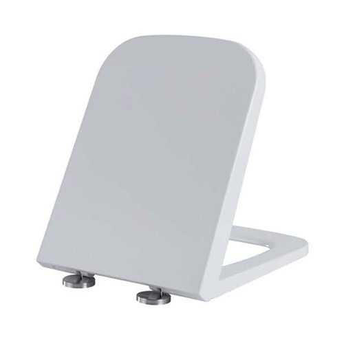Square toilet seat soft close - toilet,
