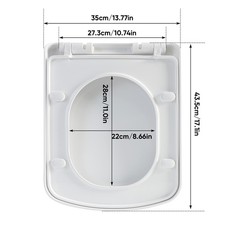 Soft Close Square Toilet Seat