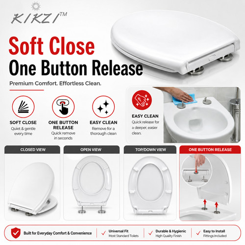 Kikzi soft close white - soft,