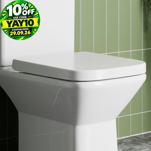 Bathroom toilet seat square - bathroom,