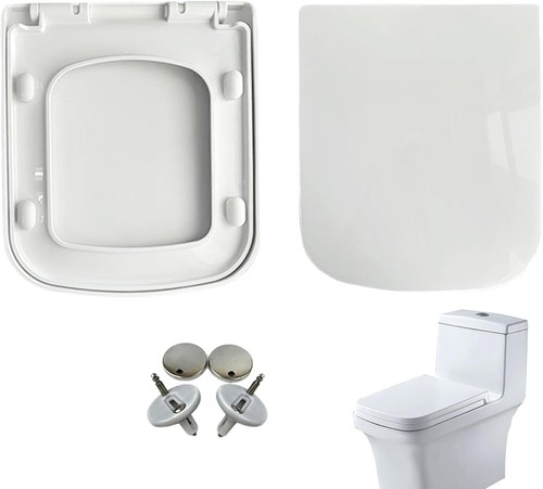 Square toilet seat double key - toilet,