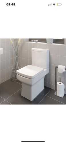White square toilet - -, top