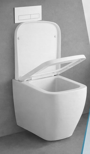 Toilet seat square soft close - soft,