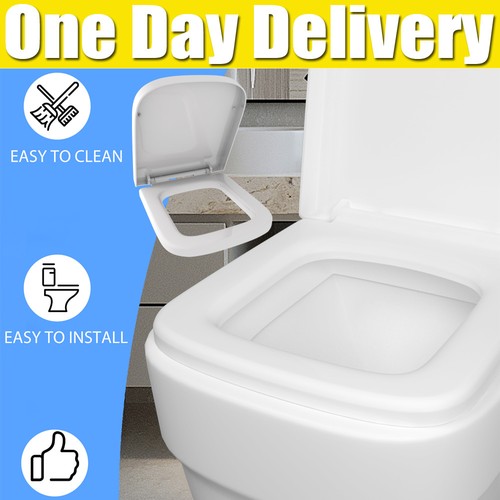 Soft close square toilet - toilet, seat