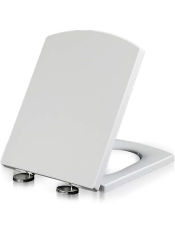 Square toilet seat soft - soft, close