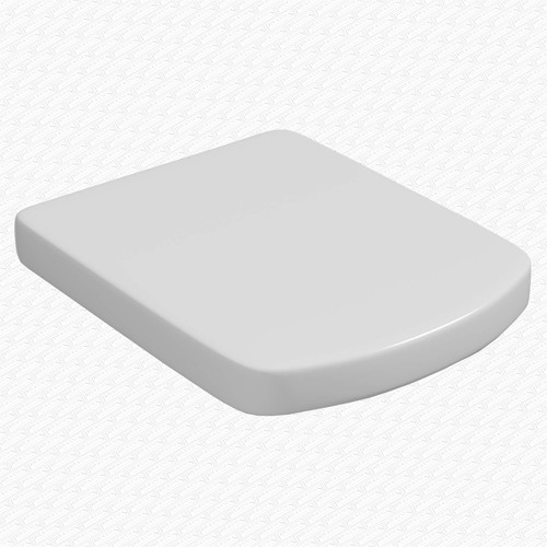 Square toilet seat top - top, fix