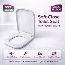 Square Soft Close Toilet Seat