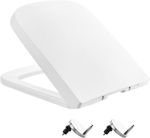 Square toilet seat soft - square, close