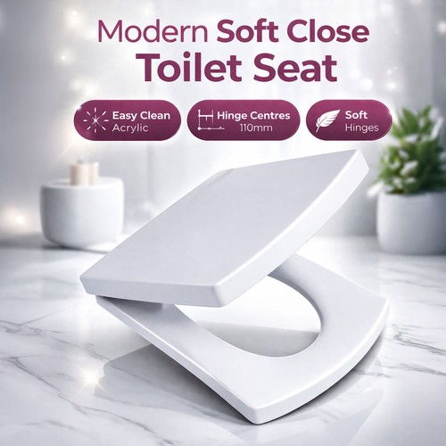 Square soft close - square, seat