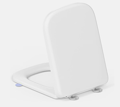 Soft close square toilet seat - square,