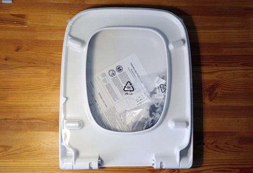 Woltu white square toilet - square,