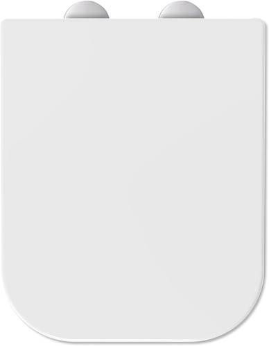 Square soft close toilet - toilet, seat