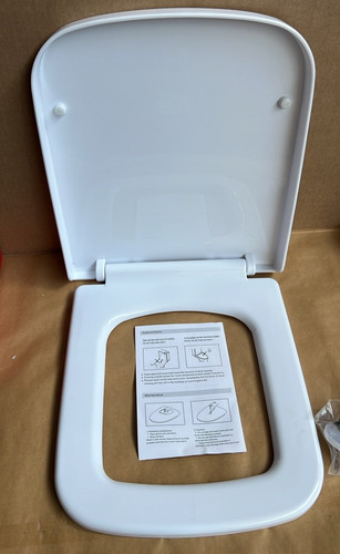 Square toilet seat - seat, close
