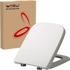 WOLTU Square Toilet Seat,White