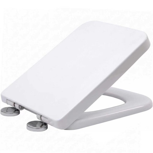 Square toilet seat soft close - soft,