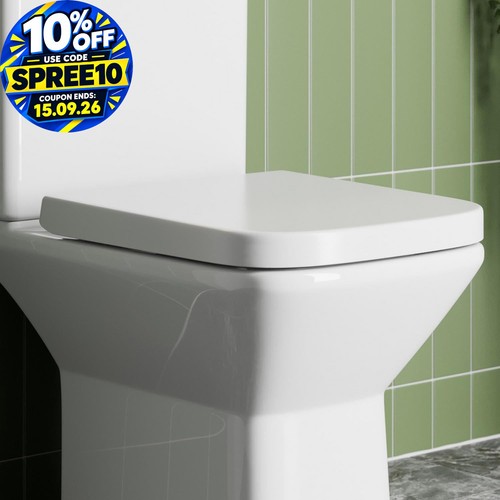 Bathroom toilet seat square - bathroom,