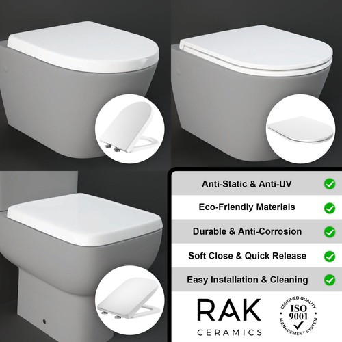 Rak toilet seat soft close - seat,