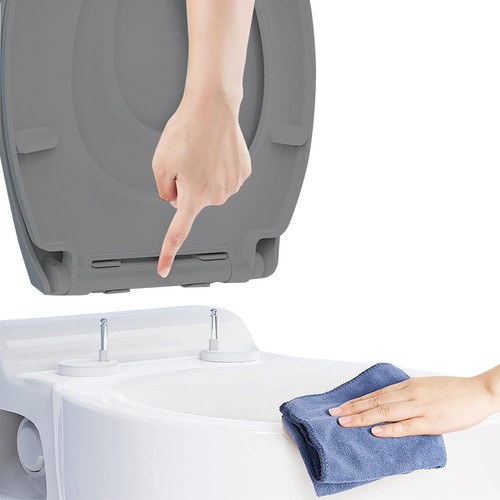 Premium grey soft close - grey, toilet