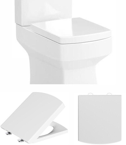 Soft close toilet seat - close,