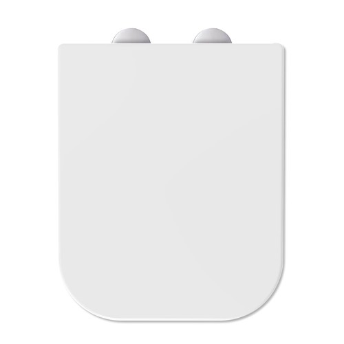 Square soft close toilet - soft,